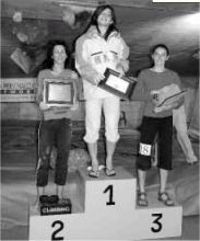 Il podio femminile dell'edizione 2004