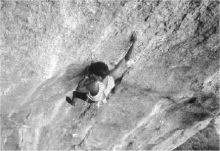 Manolo, all’anagrafe Maurizio Zanolla, 47 anni, trentino di Fiera di Primiero, è il simbolo del free climbing in Italia (foto Rottigni, Gandino)