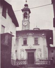 La chiesa in una rara immagine del 1966