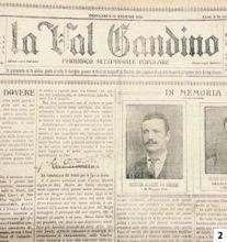 Il giornale «La Val Gandino» che nel 1916 ricordava il sacrificio del bisnonno Amatore Archetti e di altri caduti della valle